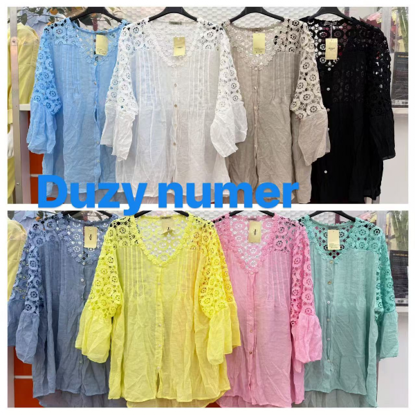 Koszule damskie (Włoskie produkt) Roz Standard, Mix Kolor Paczka 5 szt