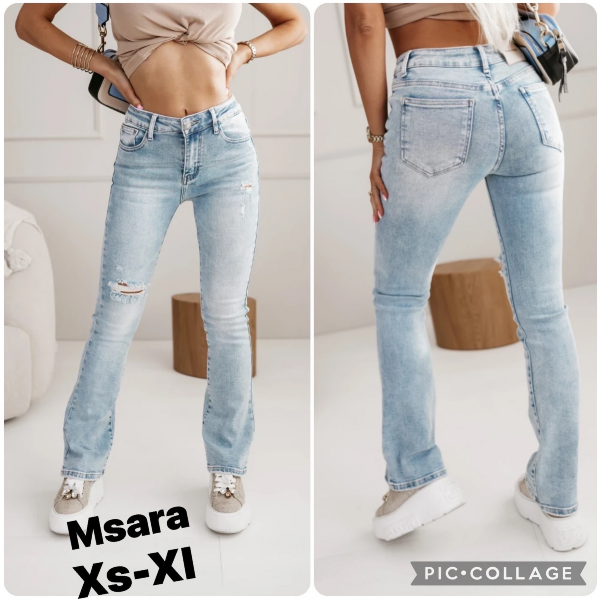 Spodnie damskie jeansy Roz XS-XL, 1 Kolor Paczka 10 szt