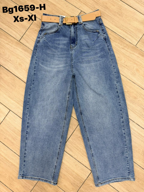 Spodnie damskie jeansy Roz XS-XL, 1 Kolor Paczka 10 szt