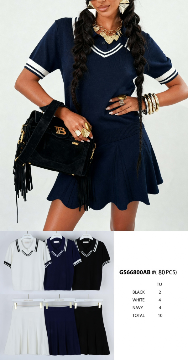 Komplet damska (Francja produkt) Roz Standard, Mix Kolor .Paczka 10 szt 1