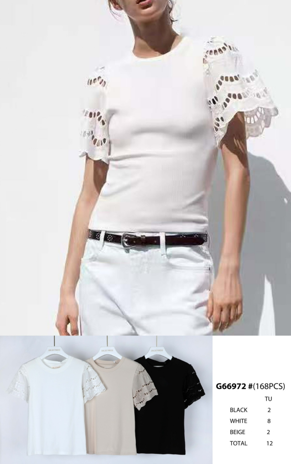 Bluzka damska (Francja produkt) Roz S/M-L/XL , Mix Kolor .Paczka 12 szt