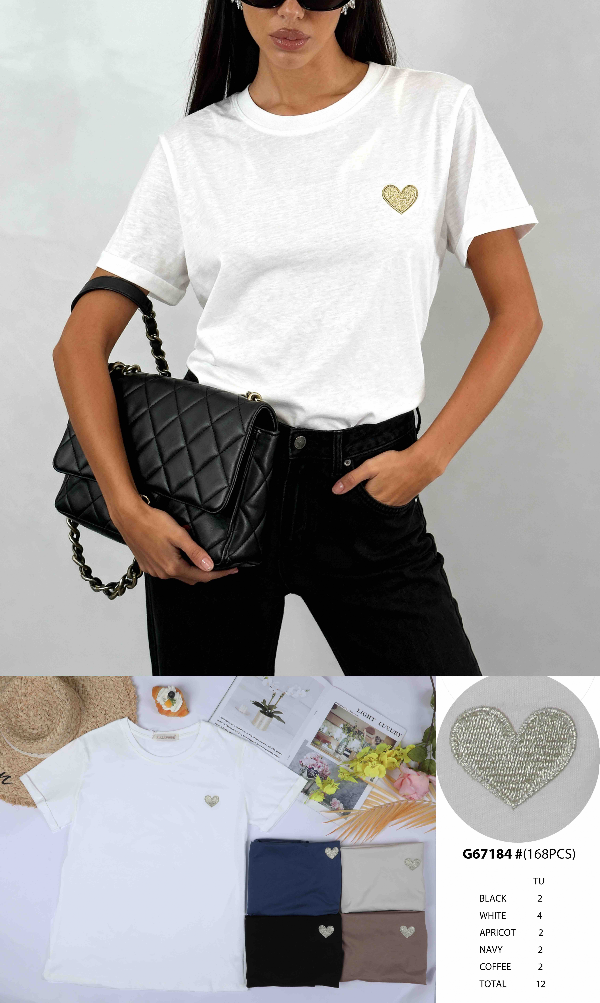 Bluzka damska (Francja produkt) Roz Standard, Mix Kolor .Paczka 12 szt