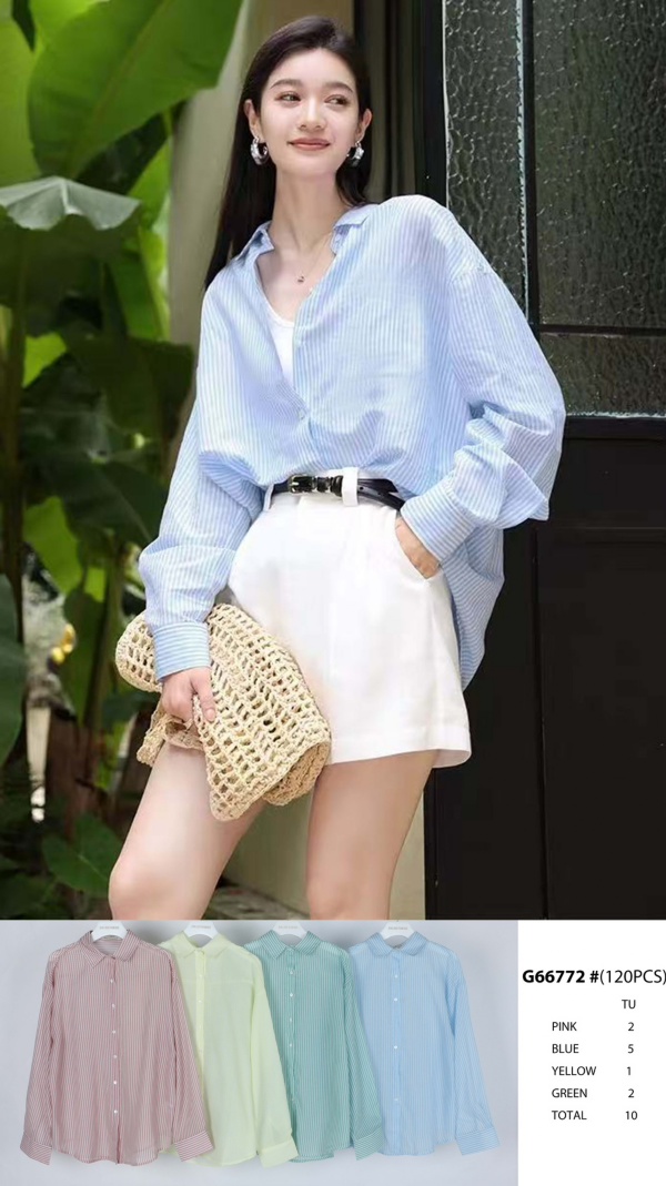 Koszule damska (Francja produkt) Roz Standard, Mix Kolor .Paczka 10 szt 1