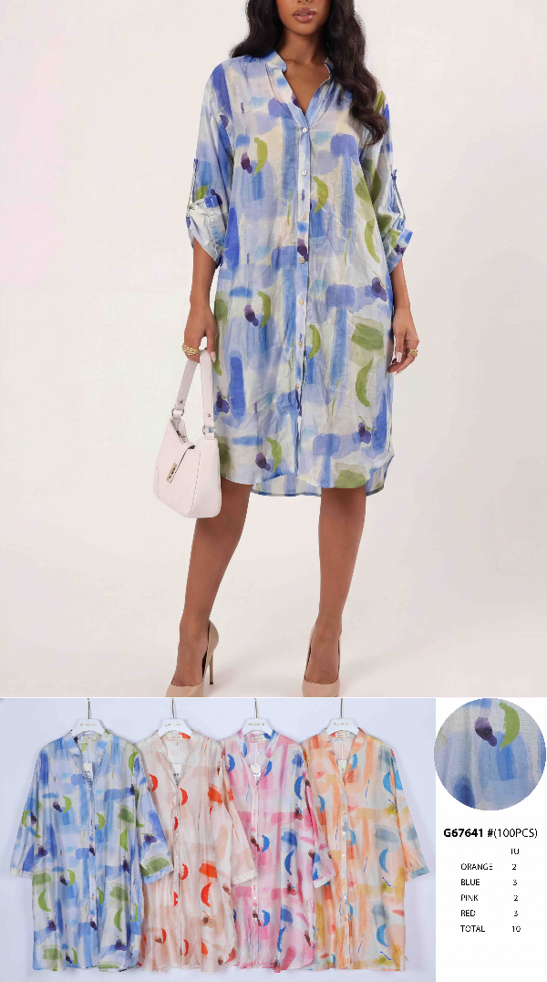 Sukienka damska (Francja produkt) Roz Standard, Mix Kolor .Paczka 10 szt