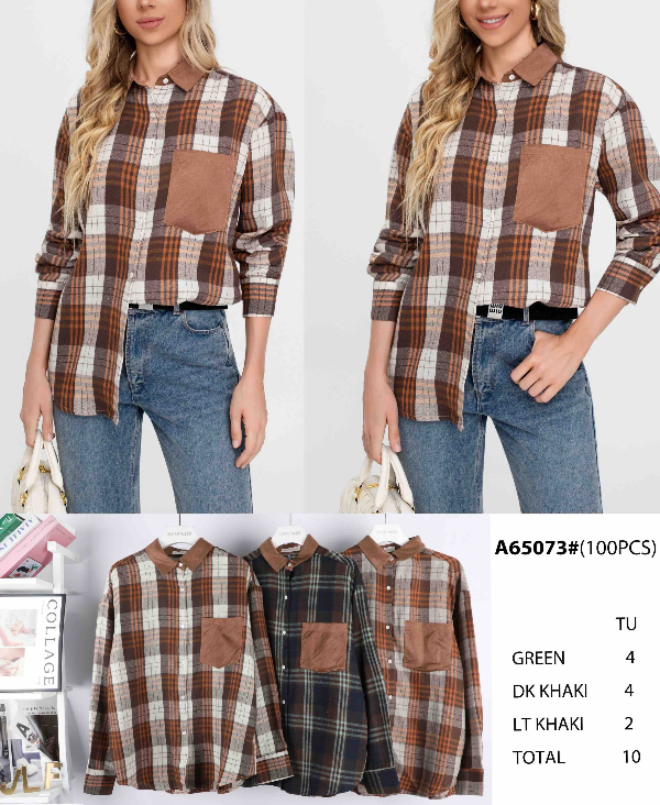 Koszule damska (Francja produkt) Roz Standard, Mix Kolor .Paczka 10 szt 1