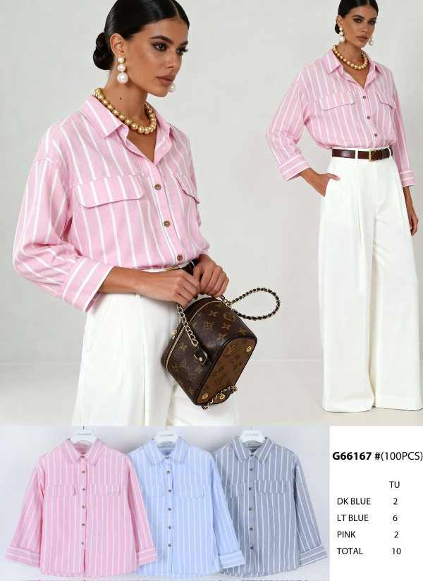 Koszule damska (Francja produkt) Roz Standard, Mix Kolor .Paczka 10 szt