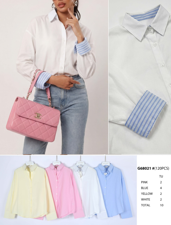 Koszule damska (Francja produkt) Roz Standard, Mix Kolor .Paczka 10 szt