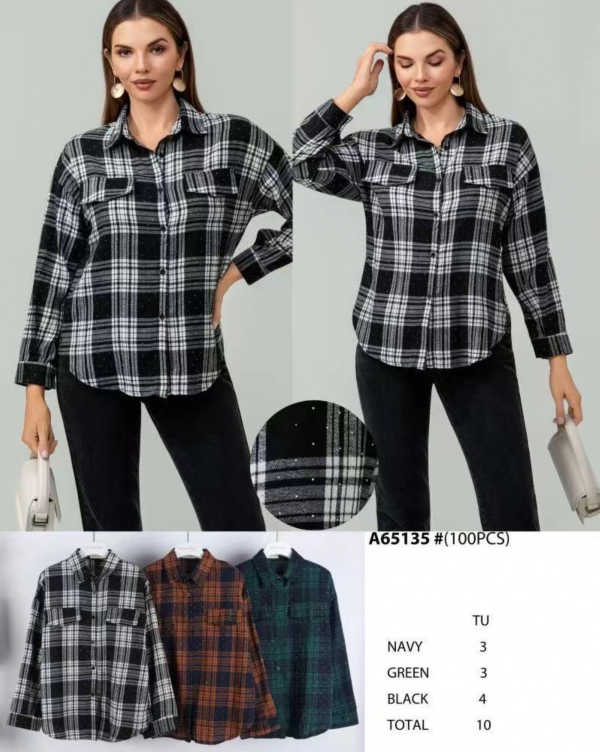 Koszule damska (Francja produkt) Roz Standard, Mix Kolor .Paczka 10 szt 1