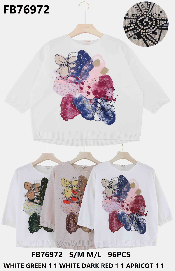 Komplet damska (Francja produkt) Roz S/M-L/XL, Mix Kolor .Paczka 6 szt