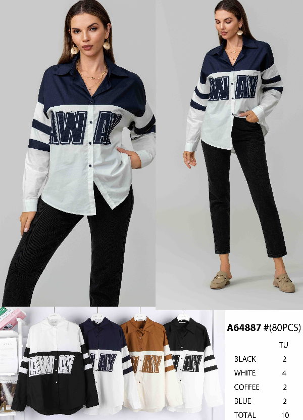 Koszule damska (Francja produkt) Roz Standard, Mix Kolor .Paczka 10 szt