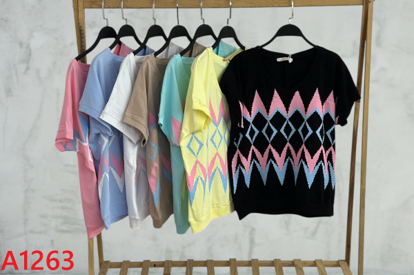 Bluzki damskie Roz Standard, Mix Kolor .Paczka 10 szt