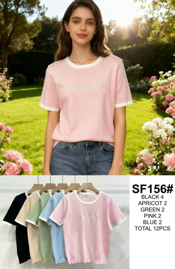 Bluzki damskie Roz Standard, Mix Kolor .Paczka 12 szt