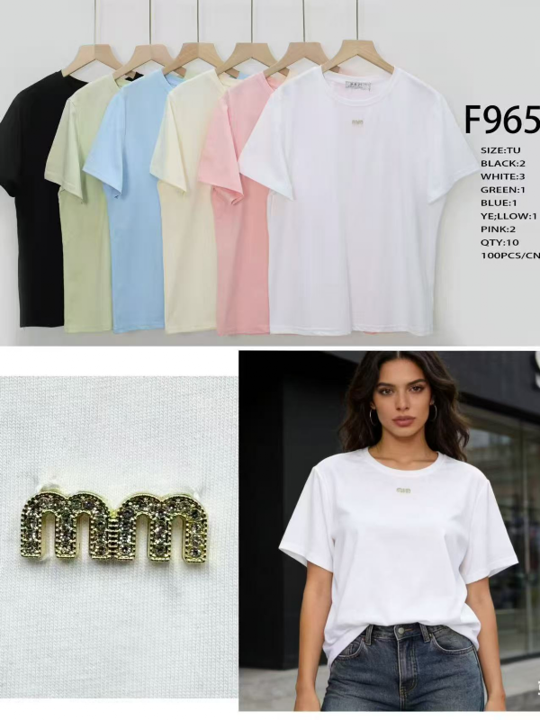 Bluzki damskie Roz Standard, Mix Kolor .Paczka 10 szt