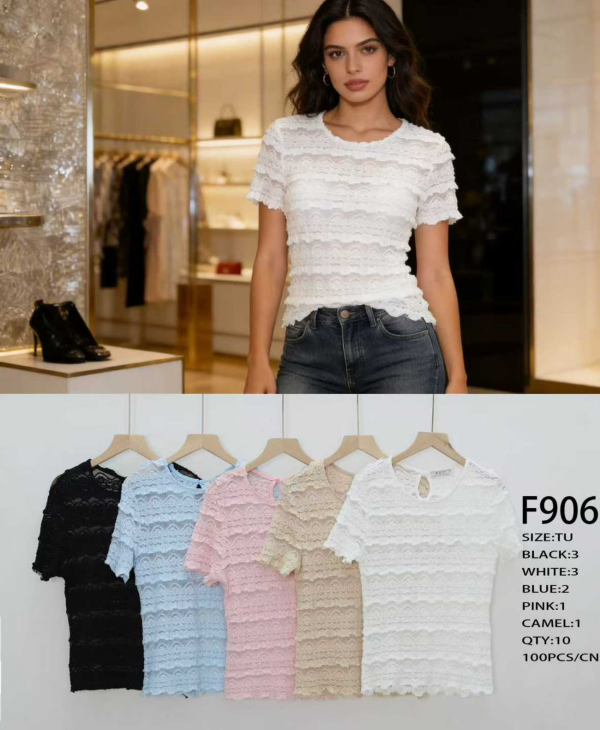 Bluzki damskie Roz Standard, Mix Kolor .Paczka 10 szt