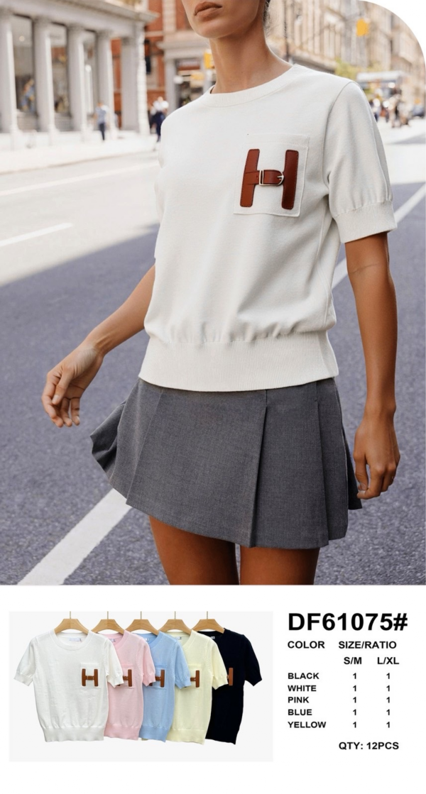 Bluzki damskie Roz S/M-L/XL, Mix Kolor .Paczka 10 szt