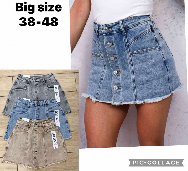 Szorty damskie jeans Roz 38-48, 1 Kolor .Paczka 12 szt