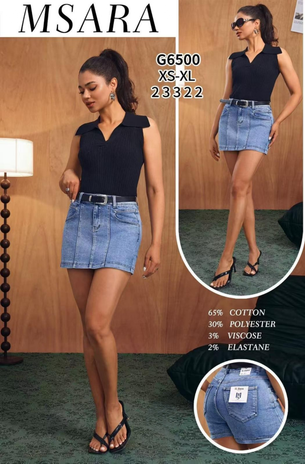 Szorty damskie jeans Roz XS-XL, 1 Kolor .Paczka 12 szt