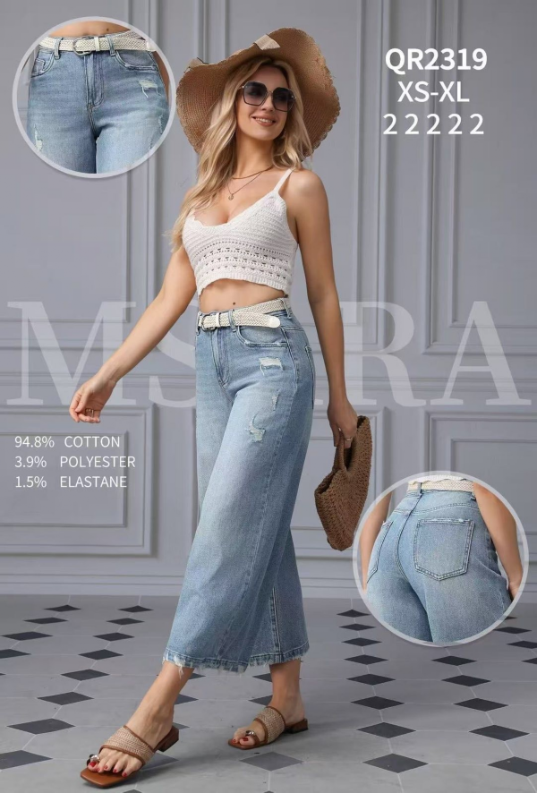 Spodnie damskie jeans Roz XS-XL 1 Kolor .Paczka 10 szt