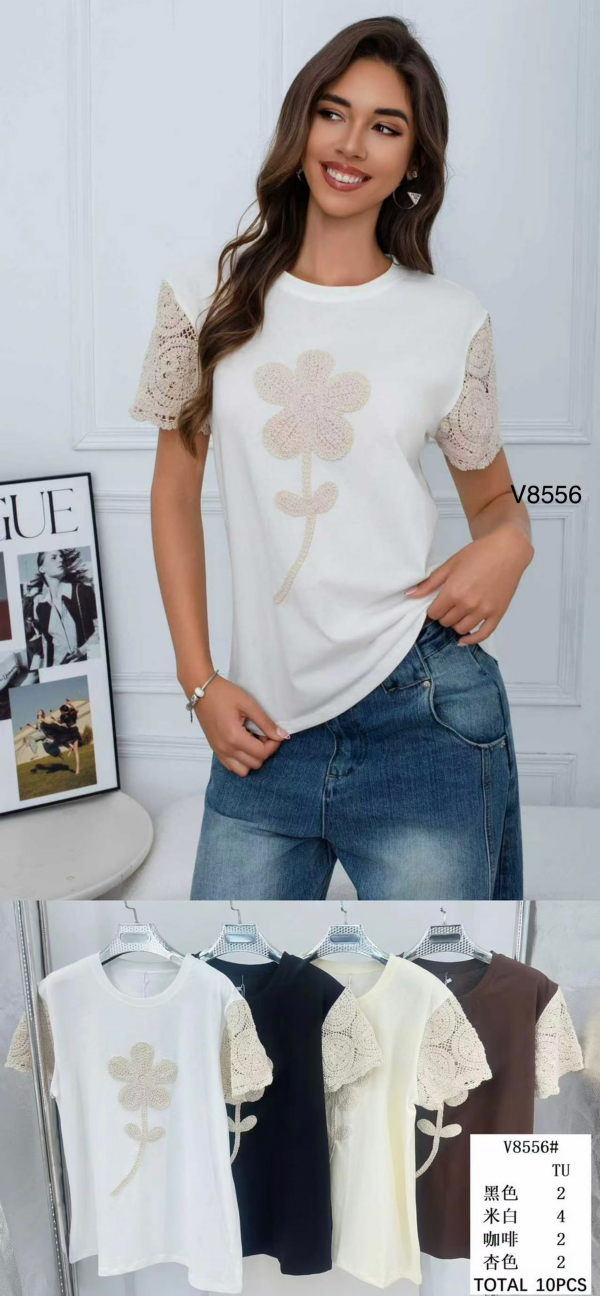  Bluzki damskie Roz Standard, Mix Kolor .Paczka 10 szt