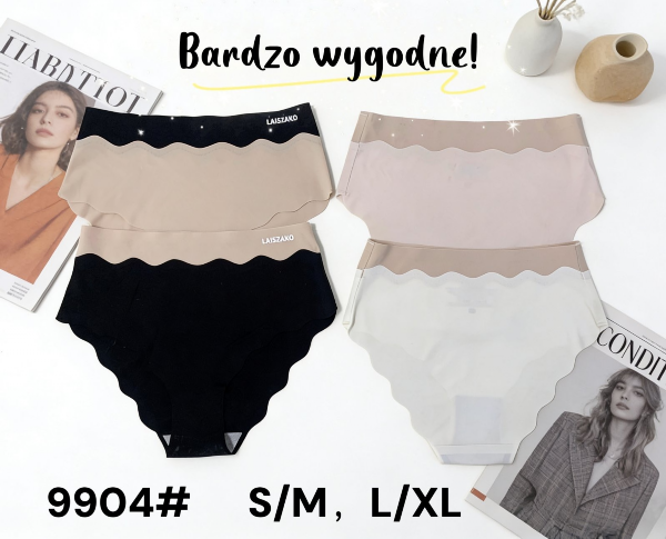 Majtki damskie Roz S/M-L/XL , Mix kolor Paczka 24 szt 1