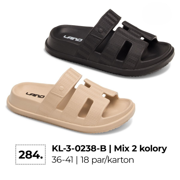  Klapki damskie Roz 36-41 / 18 par