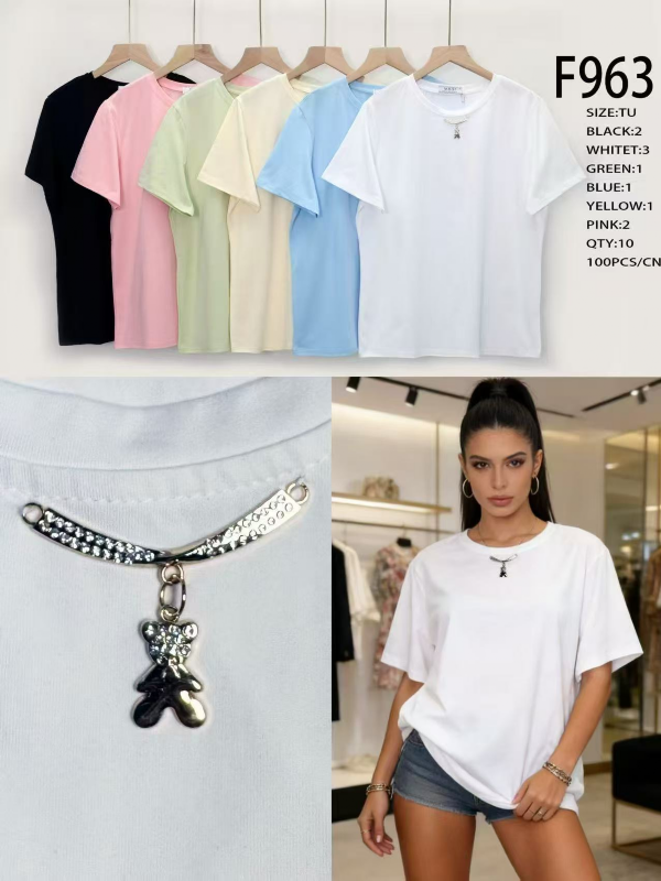 Bluzki damskie Roz Standard, Mix kolor Paczka 10 szt