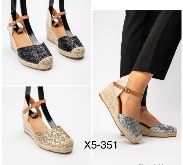 Sandały płaskie damskie Roz 36-41 / 12 par