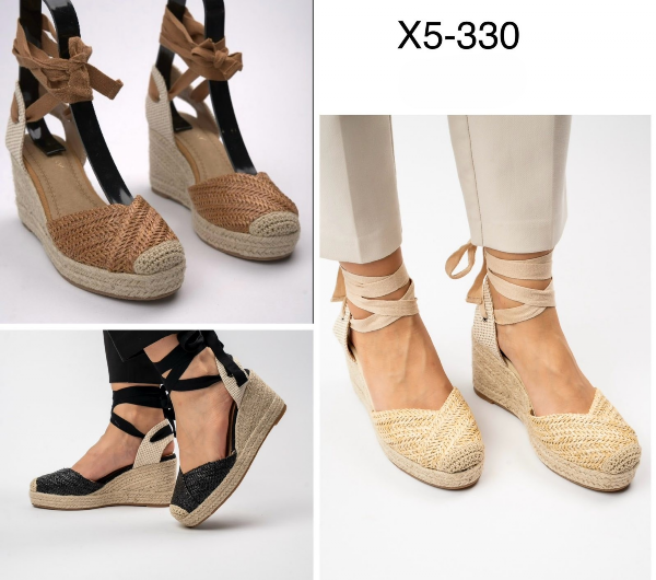 Sandały płaskie damskie Roz 36-41 / 12 par