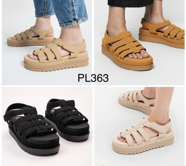 Sandały płaskie damskie Roz 36-41 / 12 par