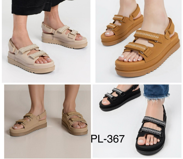 Sandały płaskie damskie Roz 36-41 / 12 par