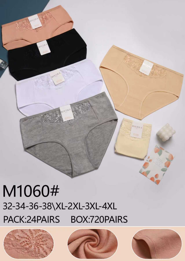 Majtki damskie Roz XL-4XL, Mix kolor Paczka 24 szt