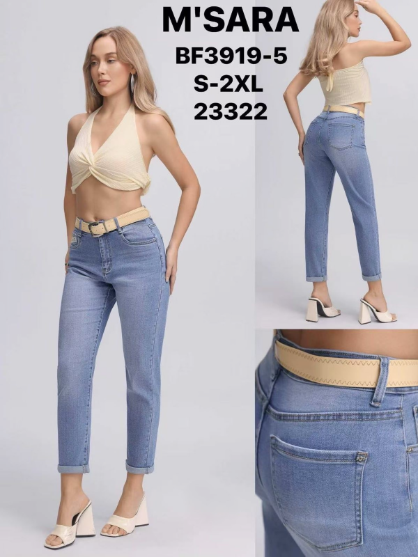 Spodnie damskie jeans Roz XS-L, 1 Kolor .Paczka 12 szt