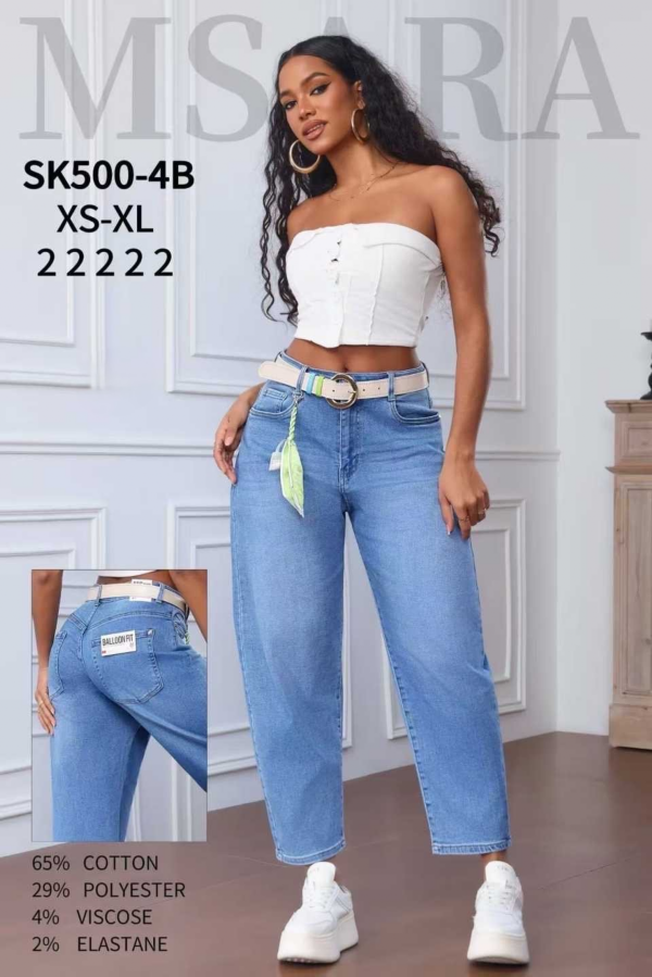 Spodnie damskie jeans Roz XS-XL, 1 Kolor .Paczka 10 szt 1