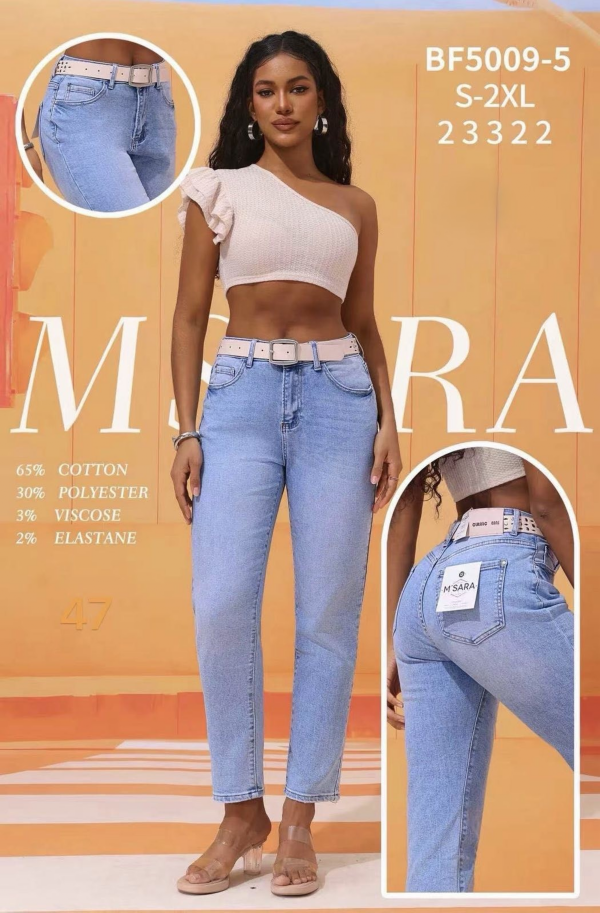 Spodnie damskie jeans Roz S-2XL, 1 Kolor .Paczka 12 szt 1