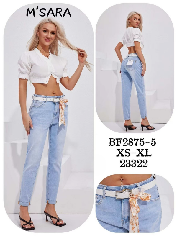 Spodnie damskie jeans Roz XS-XL, 1 Kolor .Paczka 12 szt