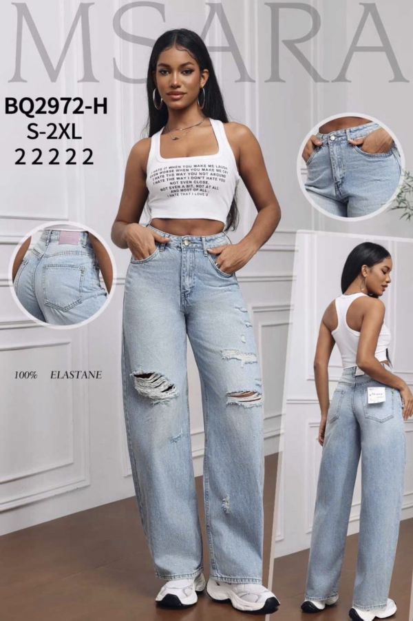 Spodnie damskie jeans Roz S-2XL, 1 Kolor .Paczka 10 szt 1