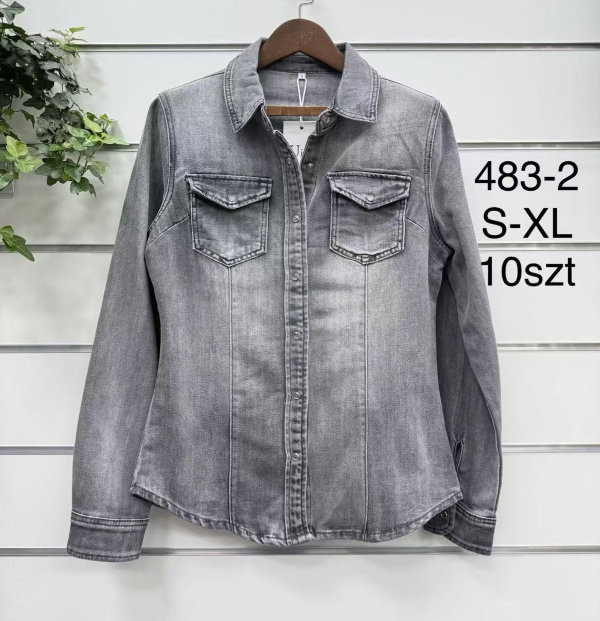 Kurtki damskie jeansy Roz S-XL, 1 Kolor .Paczka 10 szt