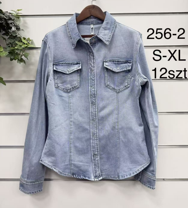 Kurtki damskie jeansy Roz S-XL, 1 Kolor .Paczka 12 szt