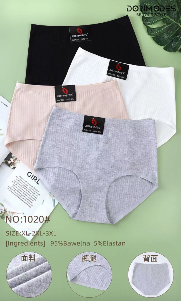 Majtki damskie Roz XL-3XL, Mix kolor Paczka 24 szt