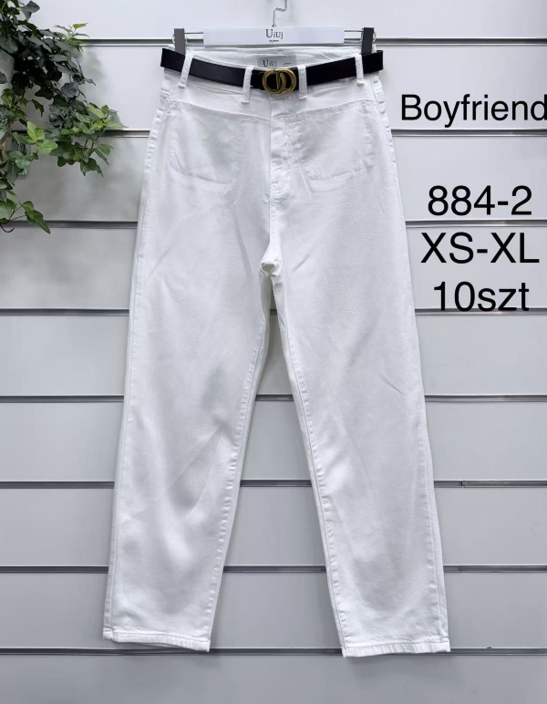 Spodnie damskie jeans Roz XS-XL, 1 Kolor .Paczka 10 szt