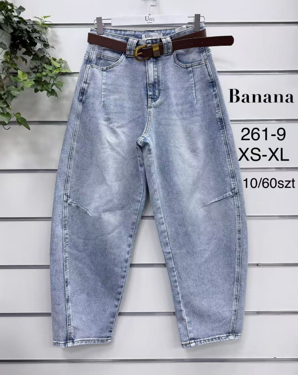 Spodnie damskie jeans Roz XS-XL, 1 Kolor .Paczka 10 szt