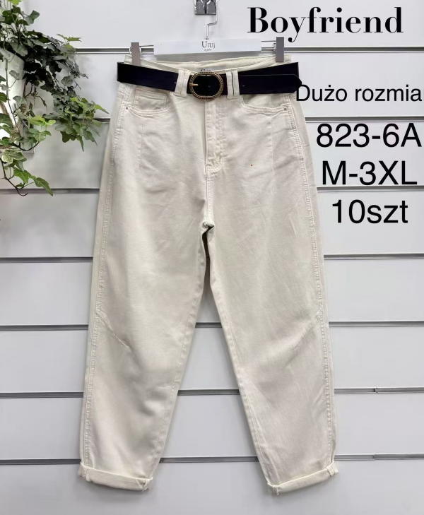 Spodnie damskie jeans Roz M-3XL, 1 Kolor .Paczka 10 szt
