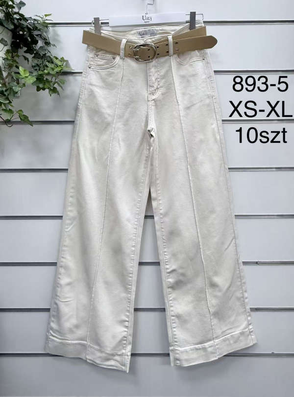 Spodnie damskie jeans Roz XS-XL, 1 Kolor .Paczka 10 szt