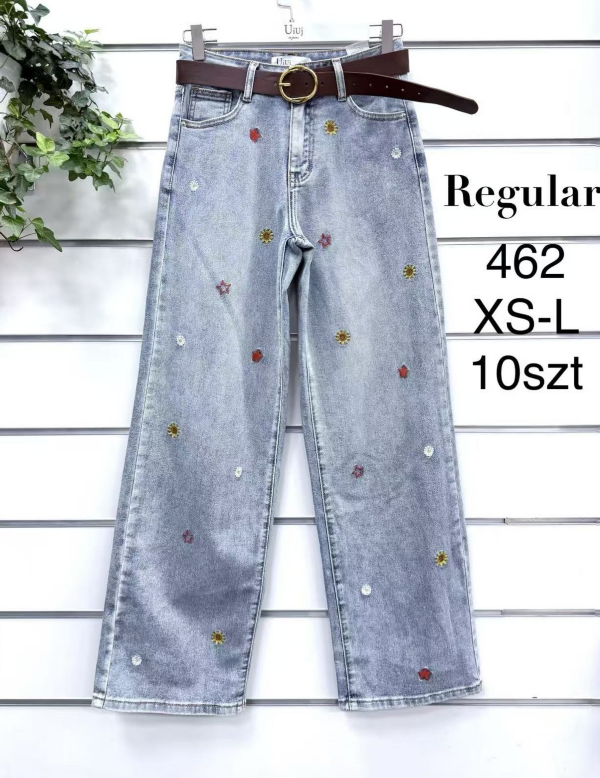 Spodnie damskie jeans Roz XS-L, 1 Kolor .Paczka 10 szt