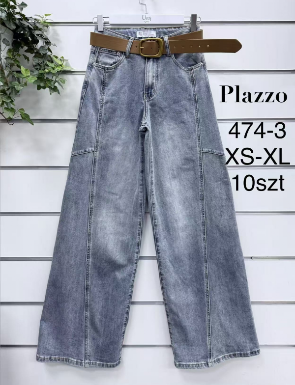 Spodnie damskie jeans Roz XS-XL, 1 Kolor .Paczka 10 szt