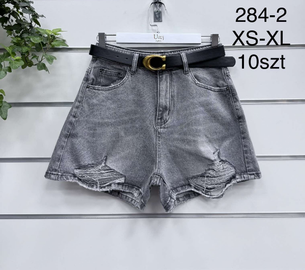 Szorty damskie jeans Roz XS-XL, 1 Kolor .Paczka 10 szt