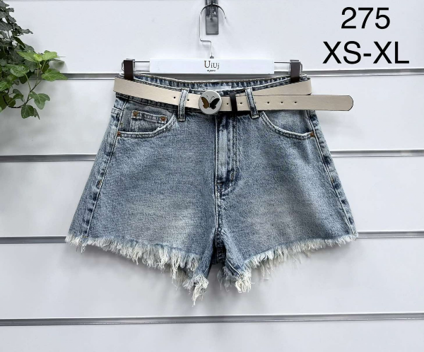 Szorty damskie jeans Roz XS-XL, 1 Kolor .Paczka 10 szt