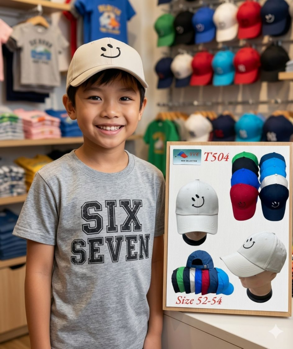 Czapka Chłopięca Roz 52-54, 1 kolor Paczka 12 szt