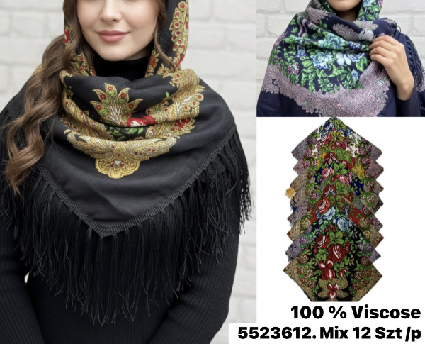 Chuska damska Roz Standard, Mix kolor Paczka 12 szt