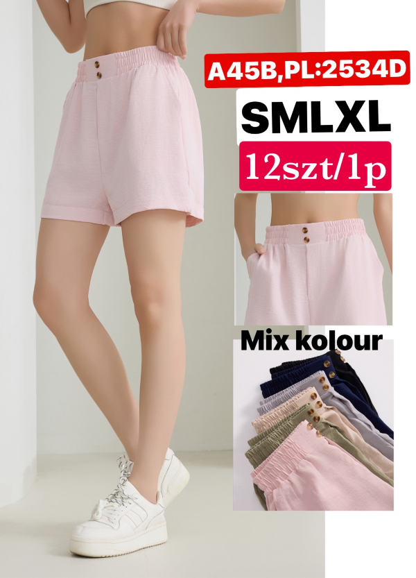Szorty damskie Roz S/M-M/L, Mix kolor Paczka 12 szt